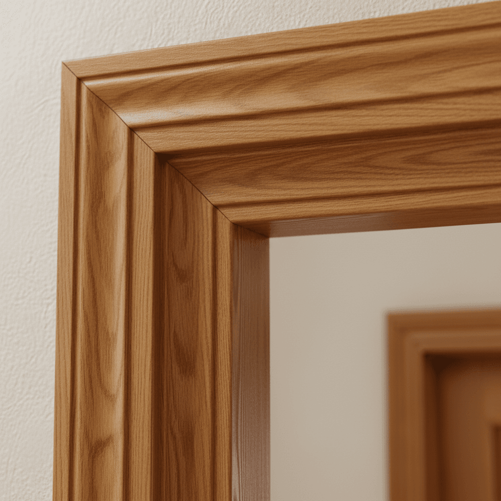 freepik closeup interior wooden door frame and casing eleg 10564 | Roman Suchánek Interiérové dřevěné dveře | Truhlářství Suchánek