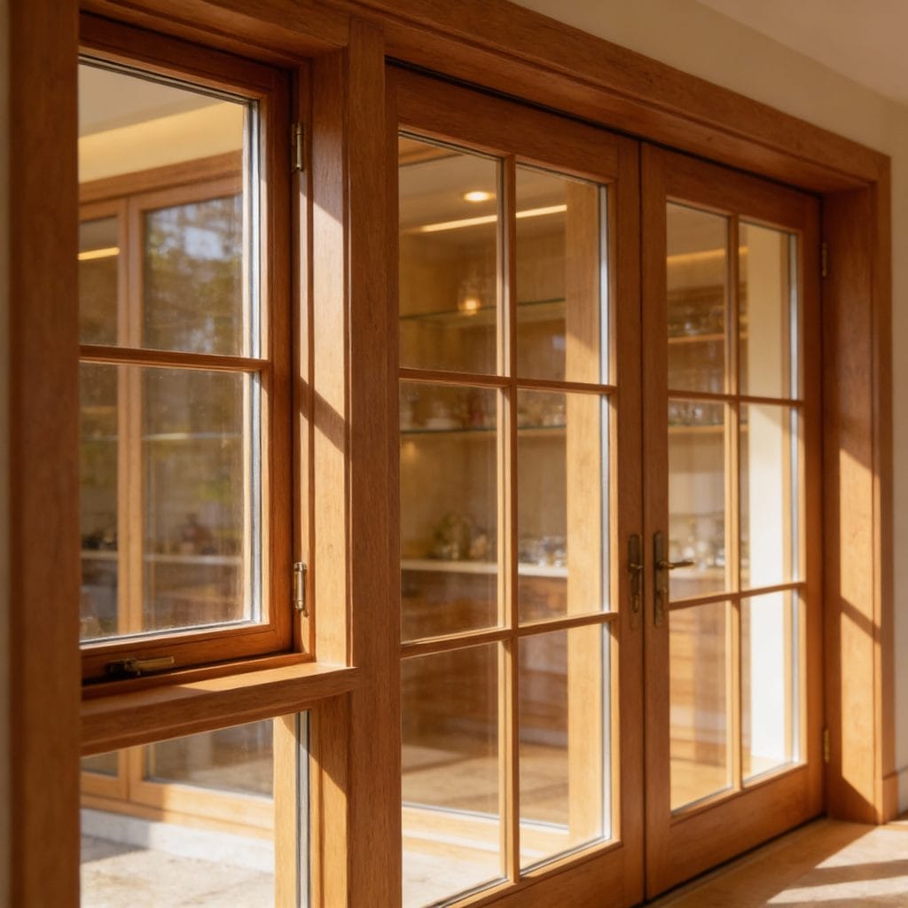 freepik elegant custom wooden windows and doors showcase n 10562 | Roman Suchánek Dřevěné vchodové dveře | Truhlářství Suchánek
